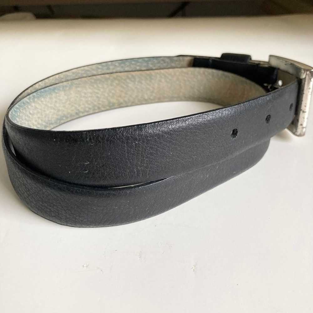 Vintage Black Anne Klein Leather Belt Size Small … - image 3