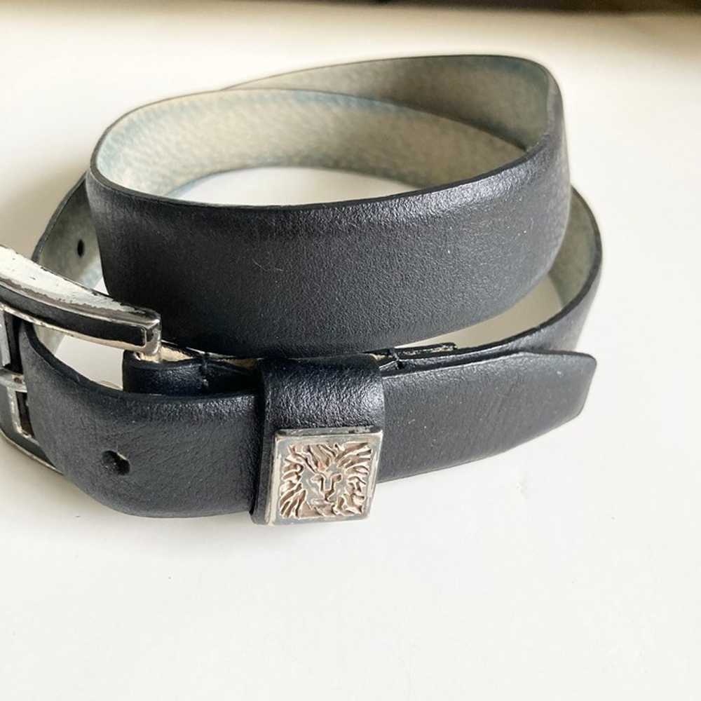 Vintage Black Anne Klein Leather Belt Size Small … - image 6