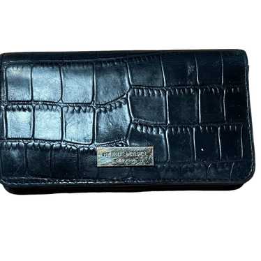 Vintage Henri Bendel Leather Ladies Wallet  Black 