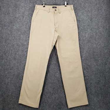 Vintage Lands End Jeans Mens 33x32 Beige Straight… - image 1