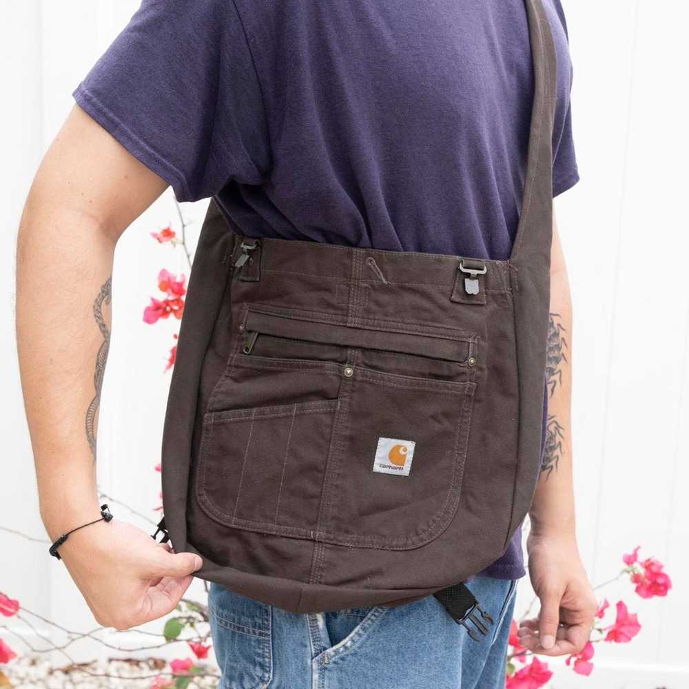 Carhartt Brown upcycled carhartt tote bag - image 3