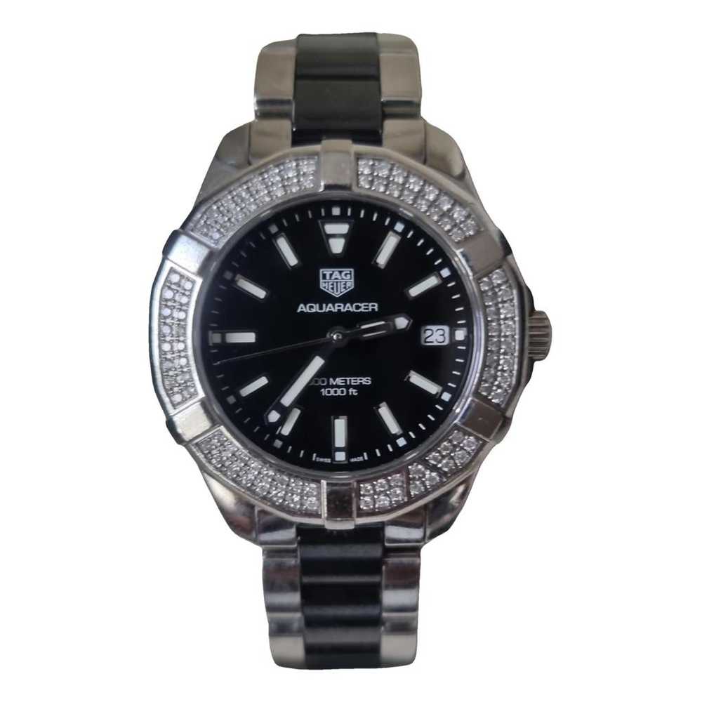 Tag Heuer Aquaracer silver watch - image 1