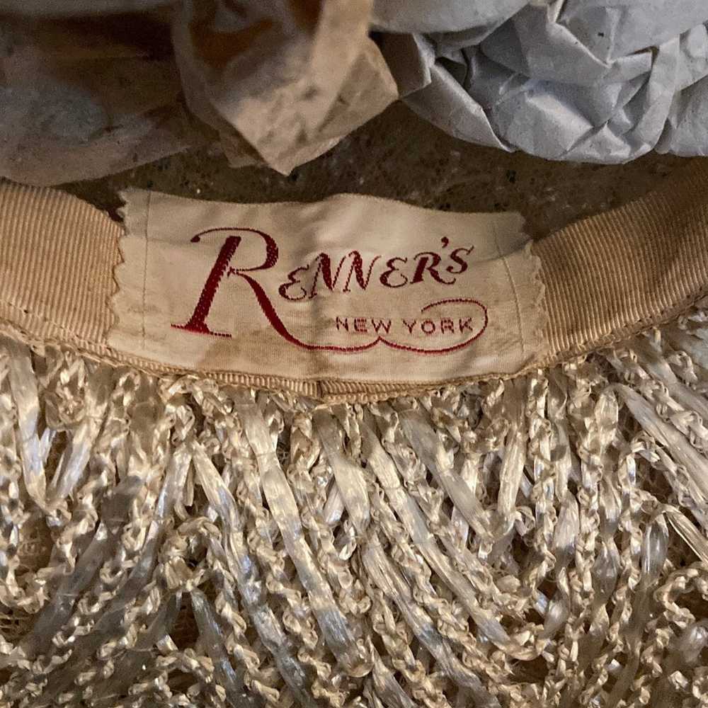 Renners New York straw vintage hat - image 4