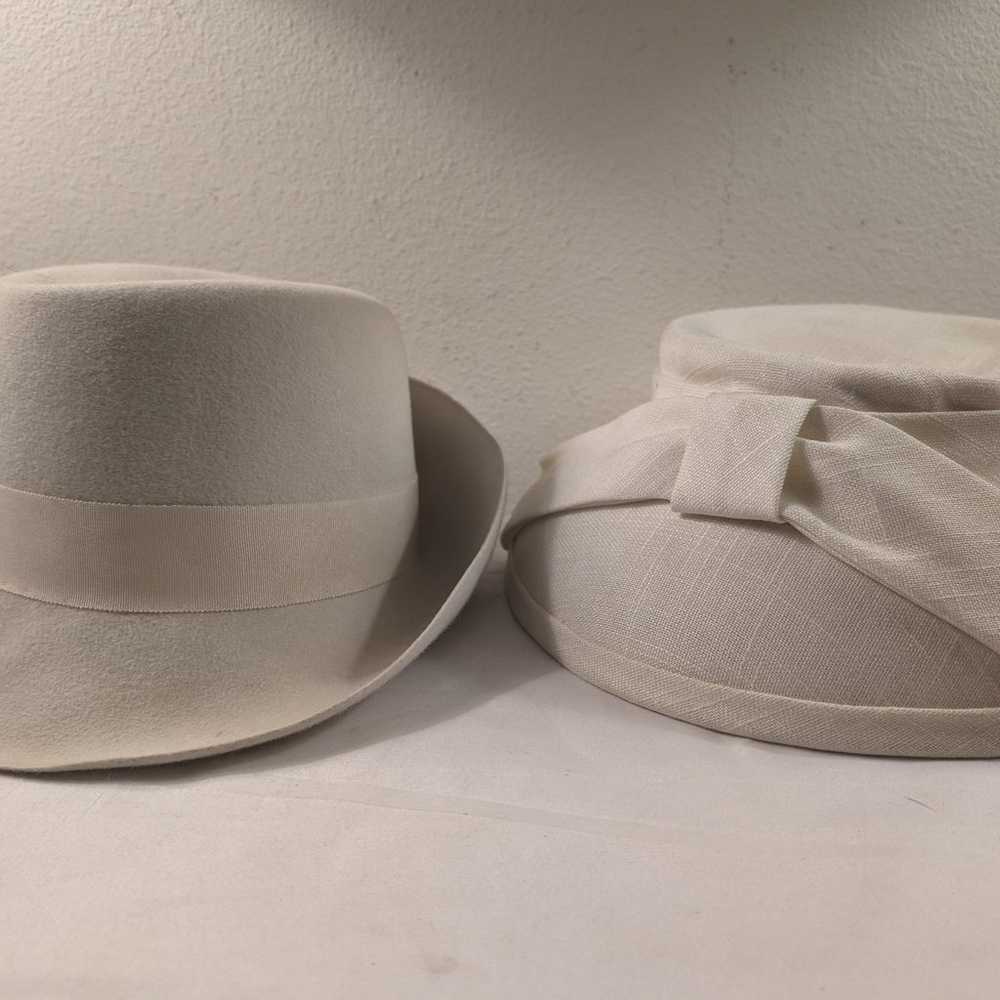 Two Vintage Mid-Century Classical Hats - image 1