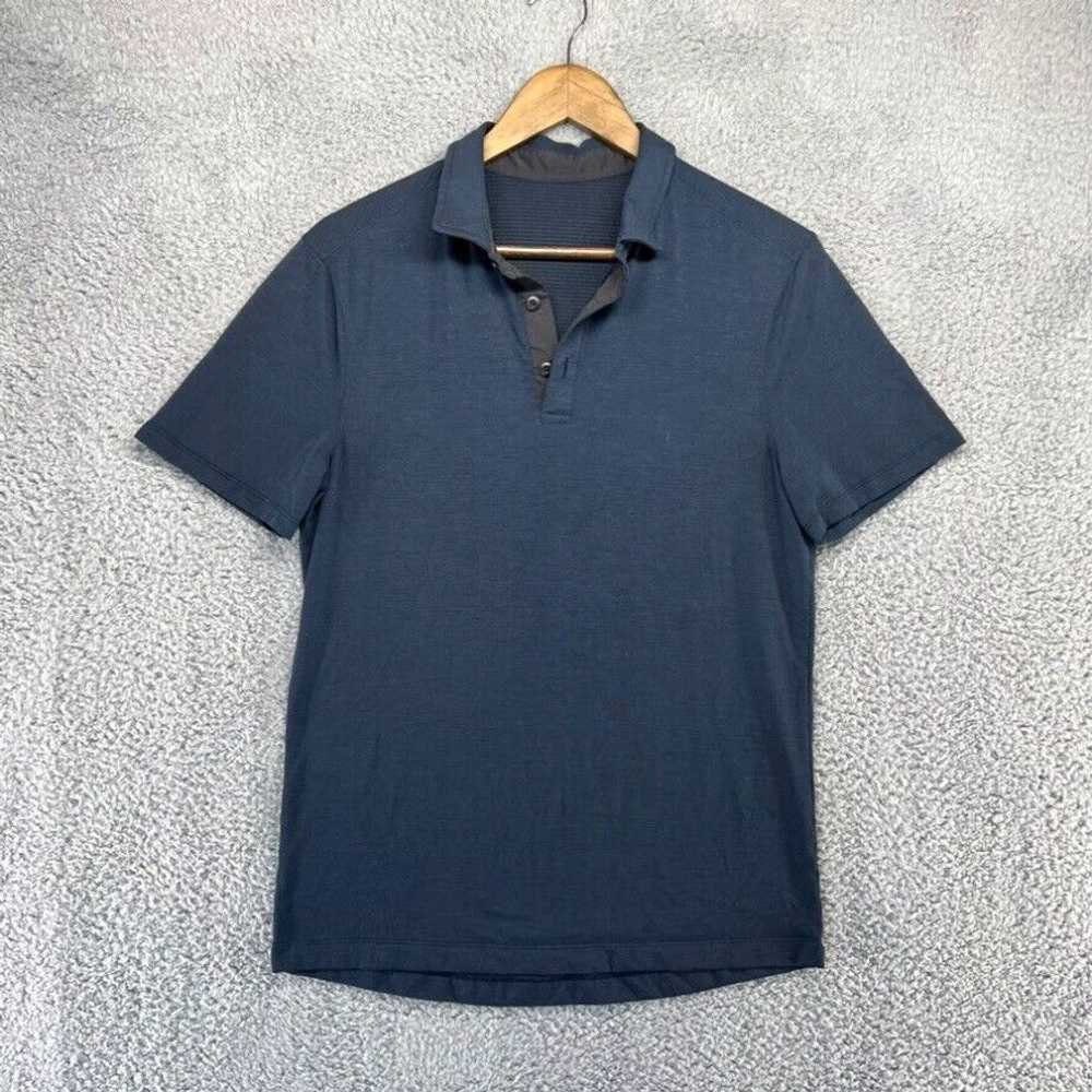 Lululemon Lululemon Polo Shirt Mens Small Blue St… - image 1