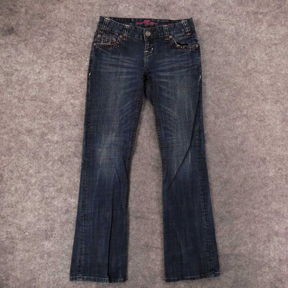 Vintage Rock & Roll Cowgirl Jeans Womens 28 Stret… - image 1