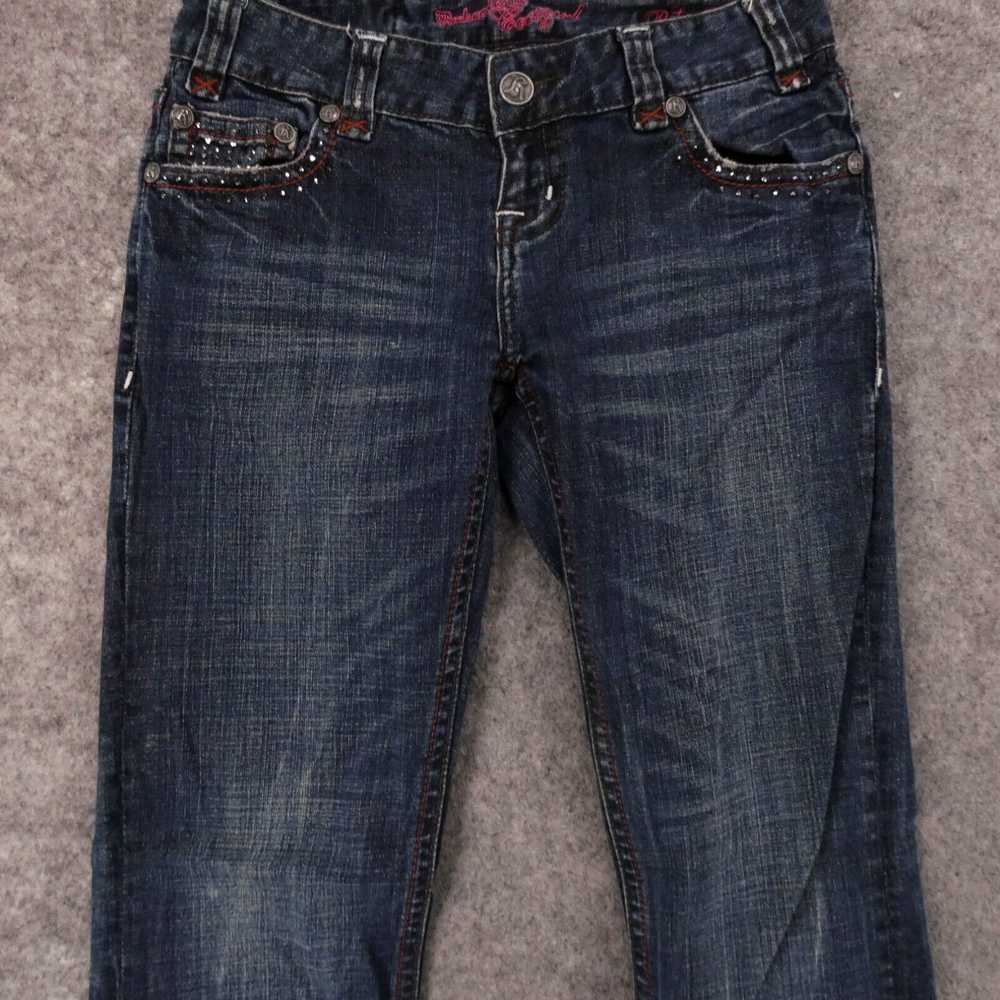 Vintage Rock & Roll Cowgirl Jeans Womens 28 Stret… - image 3