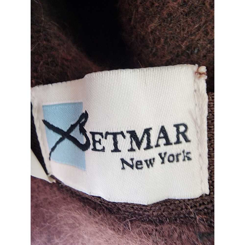 Vintage Brown BETMAR NY Angora Rabbit Wool Fur Bu… - image 5