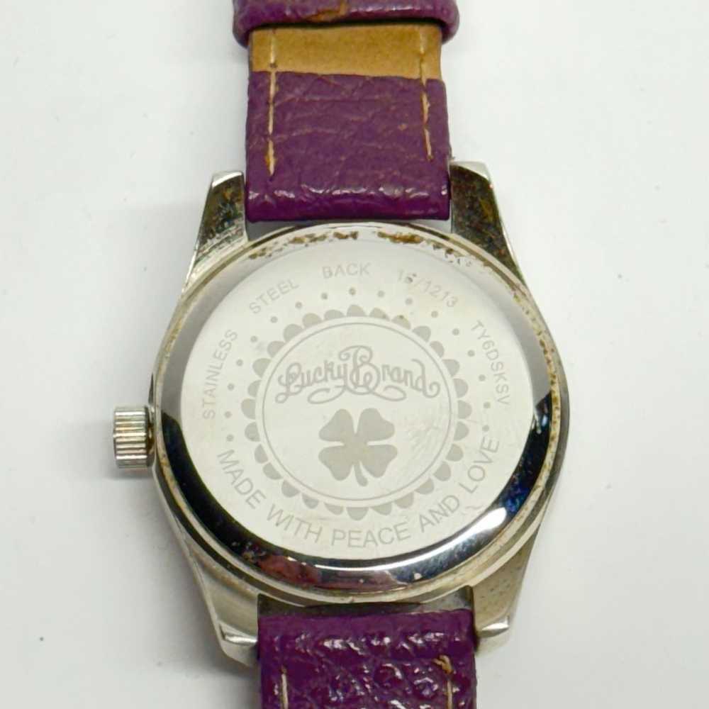 Lucky Brand Vintage Automatic Skeleton Watch Purp… - image 4