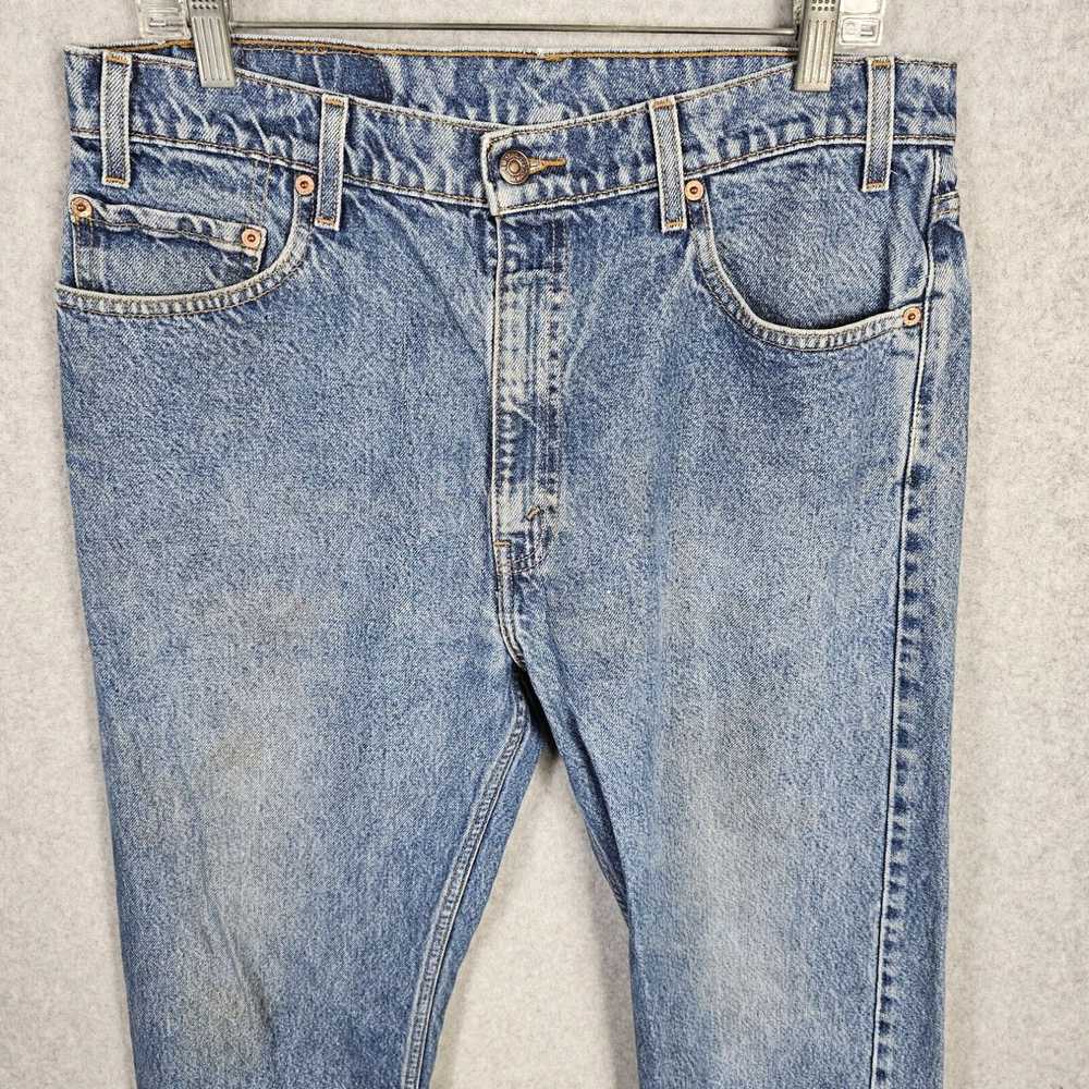 Levi's Vtg Levis 512 Jeans Mens 36x34 Slim Tapere… - image 2