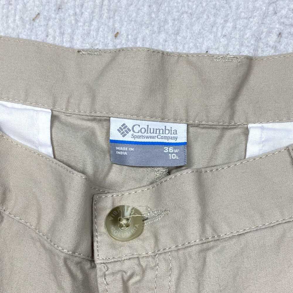 Vintage Columbia PFG Shorts Mens 36 Beige Khaki O… - image 2