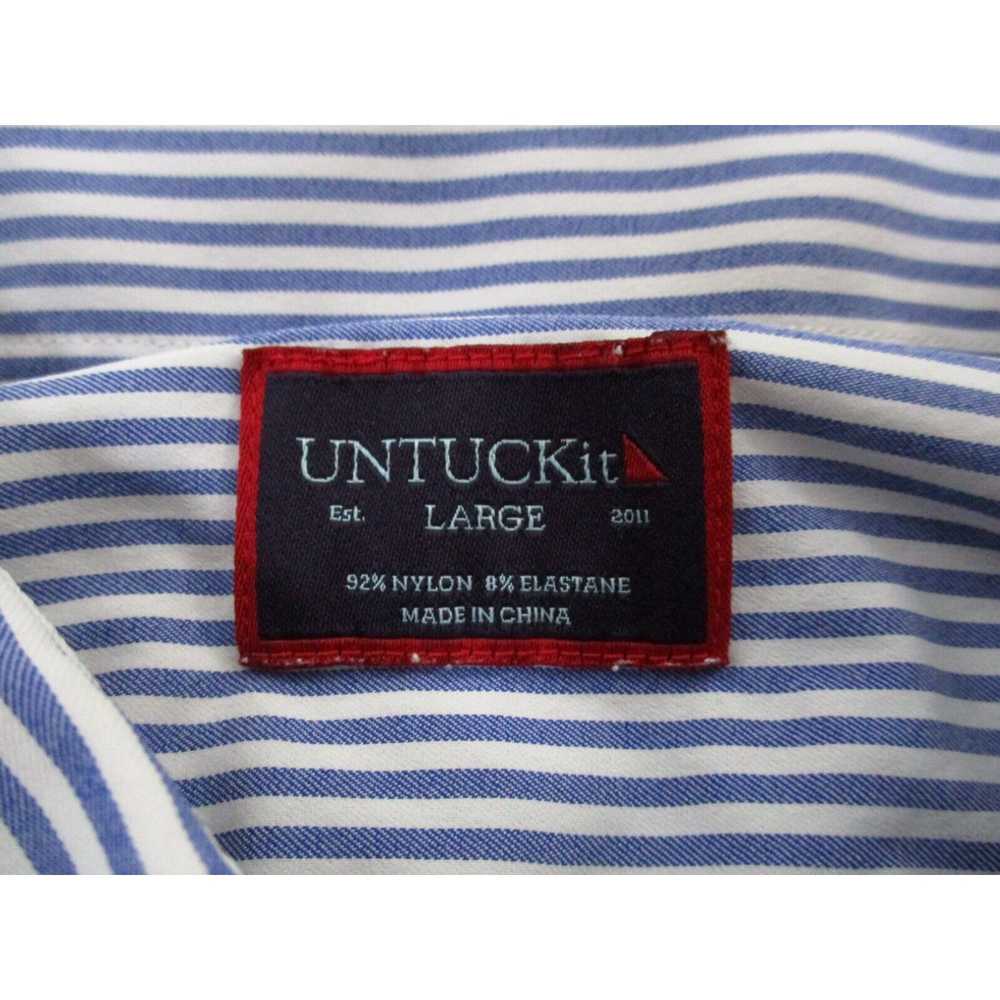 UNTUCKit UNTUCKit Shirt Mens Large Blue Button Pe… - image 2