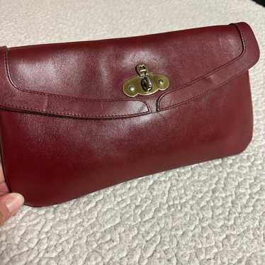 etienne aigner leather handbag vintage red - image 1