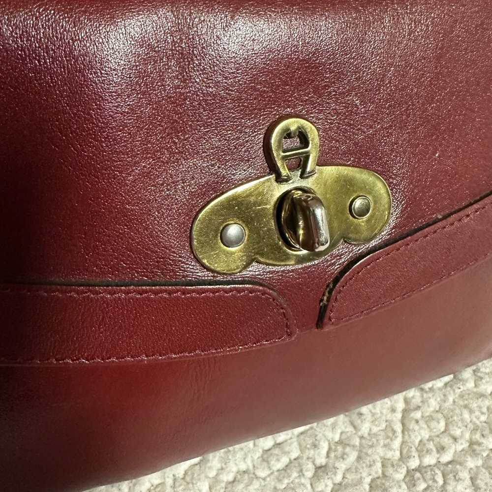 etienne aigner leather handbag vintage red - image 2