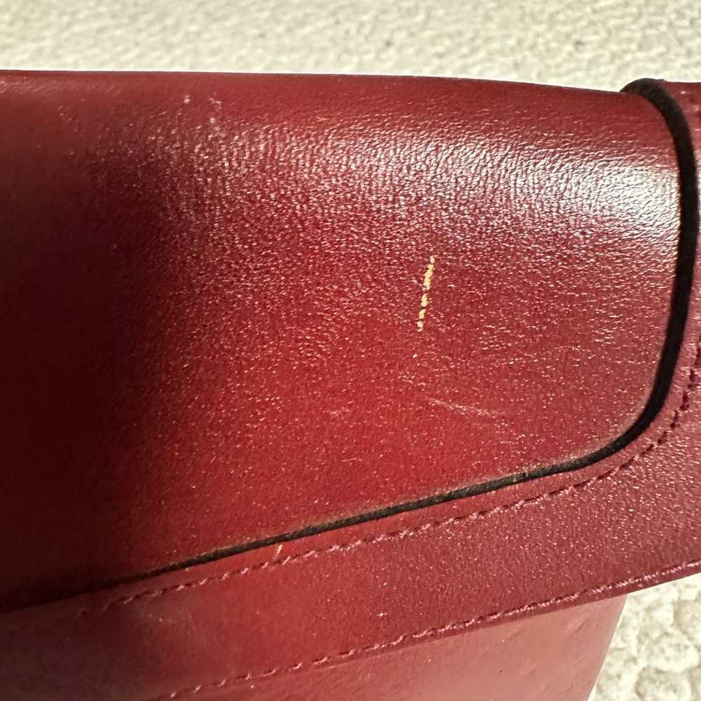 etienne aigner leather handbag vintage red - image 3