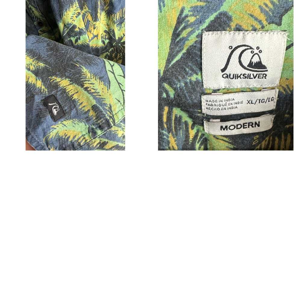 Vintage Quicksilver Men’s Floral Hawaiian Shirt S… - image 4