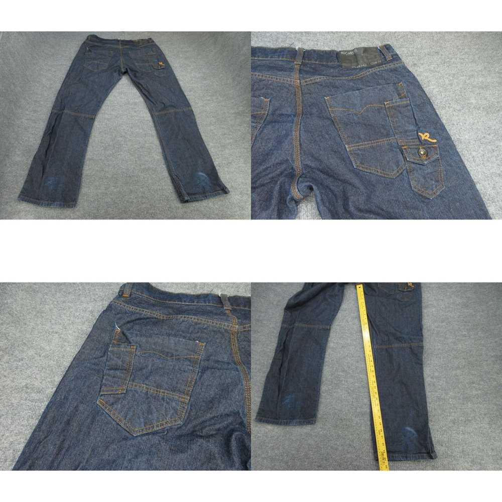 Rocawear Rocawear Jeans Mens 38 Blue Dark Wash St… - image 4