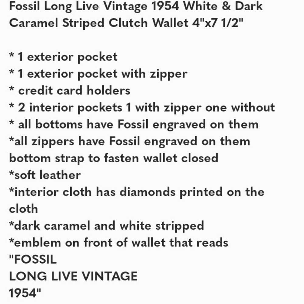 Fossil Long Live Vintage 1954 Wallet - image 12