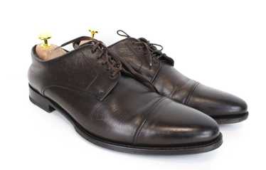 Suitsupply EU43 Brown Leather Laced Formal Shoes … - image 1