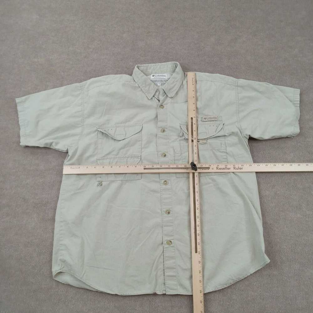 Vintage Columbia PFG Shirt Mens Medium Beige Butt… - image 2