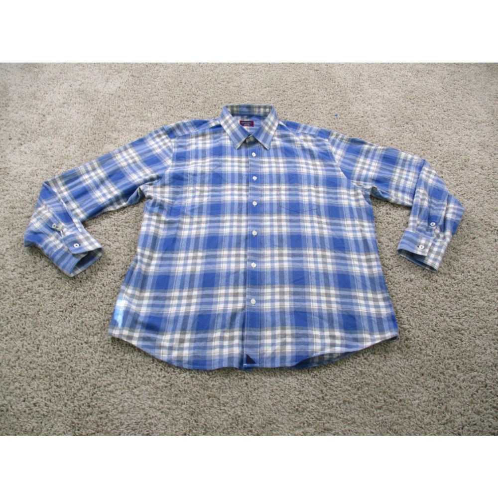 UNTUCKit UNTUCKit Shirt Mens XL Blue Button Up Pl… - image 1