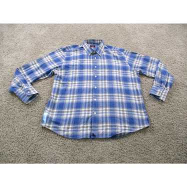 UNTUCKit UNTUCKit Shirt Mens XL Blue Button Up Pl… - image 1