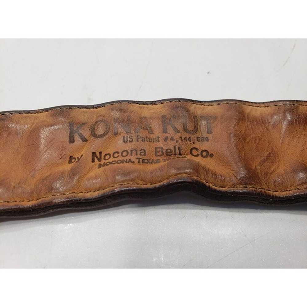 Kona Kut by Nocona Belt Co Tooled Leather Belt Cu… - image 7