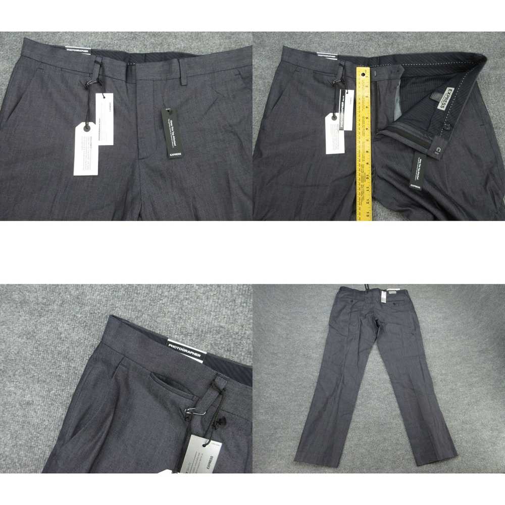 Express Express Dress Pants Mens 34x34 (Act. 37x3… - image 4