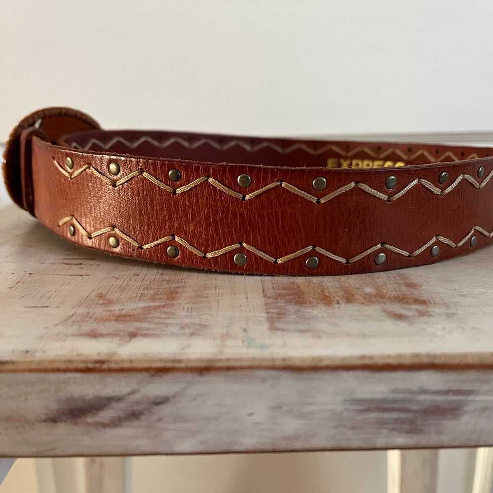 Vintage Express Leather Belt - image 2