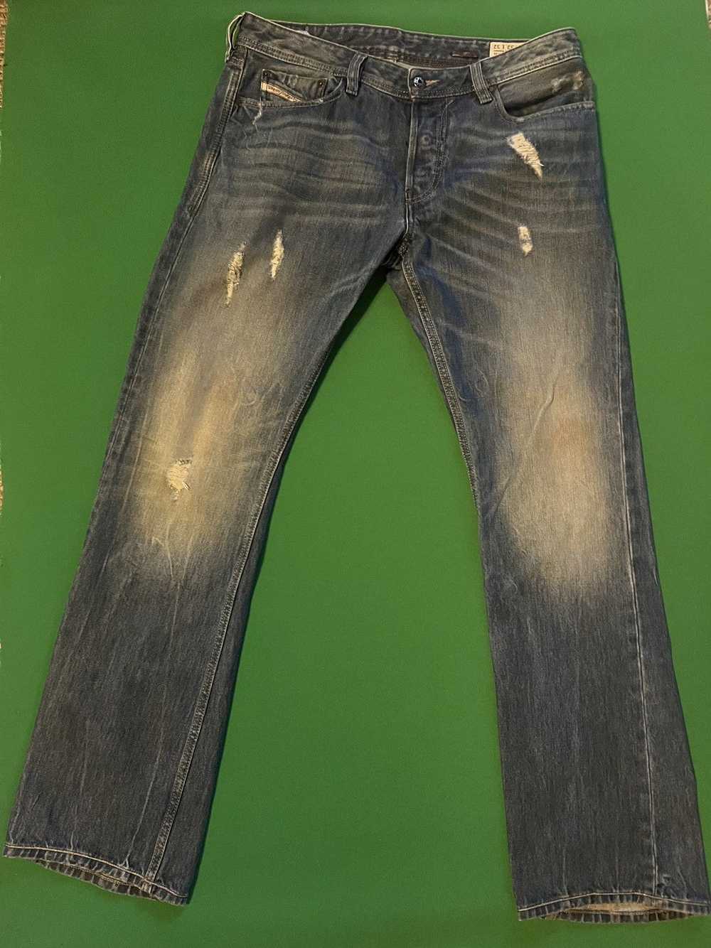 Diesel Pre-Distressed Diesel Bootcut Jeans - image 1