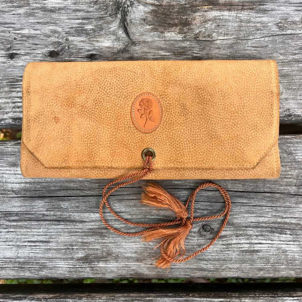 Rolfs vintage jewelry leather suede Wallet - image 1