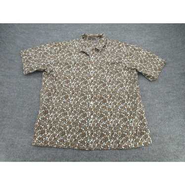 Cremieux Daniel Cremieux Shirt Mens XL Brown Flora