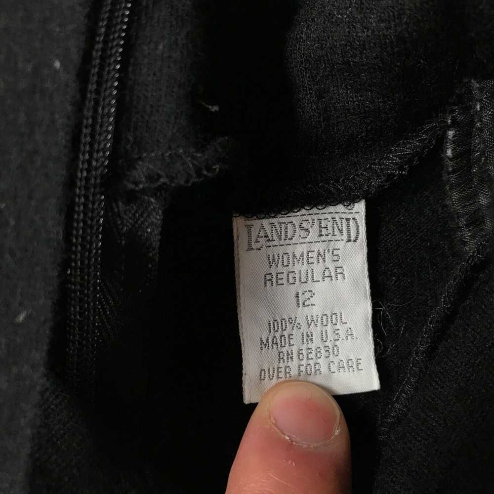 Vintage Vintage Lands End Sweater Womens 12 Black… - image 3