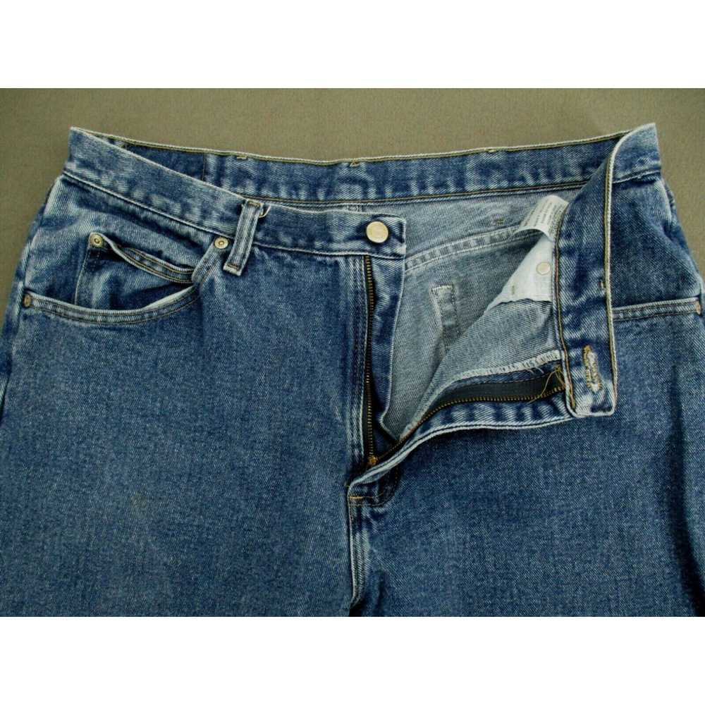 Wrangler Wrangler Jeans Mens 36x34 Blue Straight … - image 2