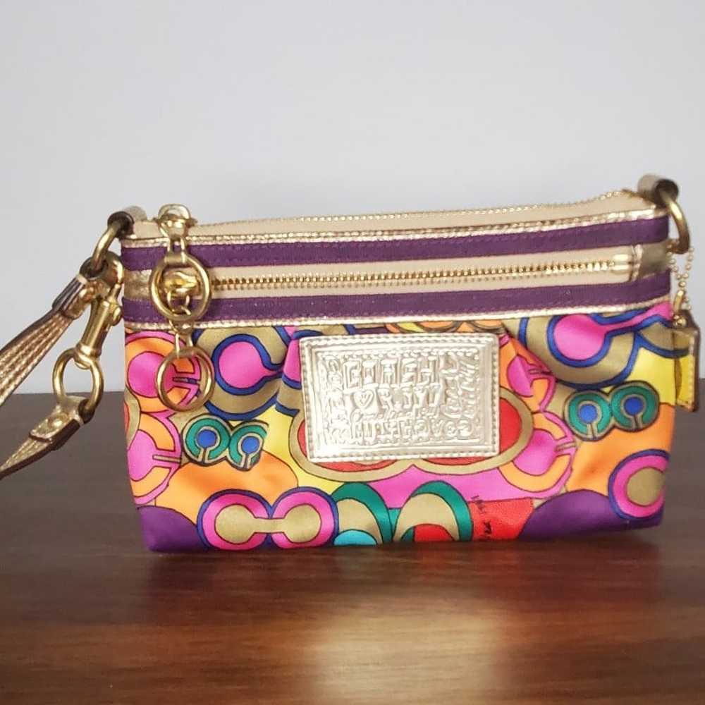 Coach vintage Wristlet Y2K SMALL COLORFUL - image 1