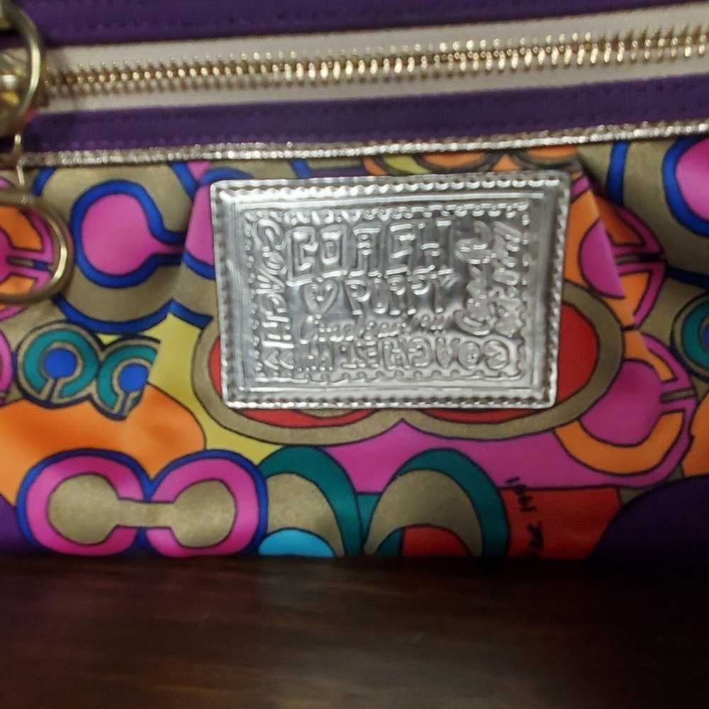 Coach vintage Wristlet Y2K SMALL COLORFUL - image 2