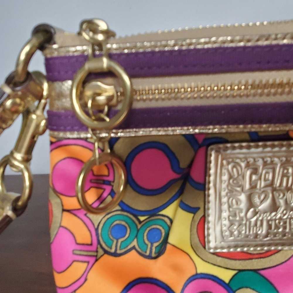 Coach vintage Wristlet Y2K SMALL COLORFUL - image 3