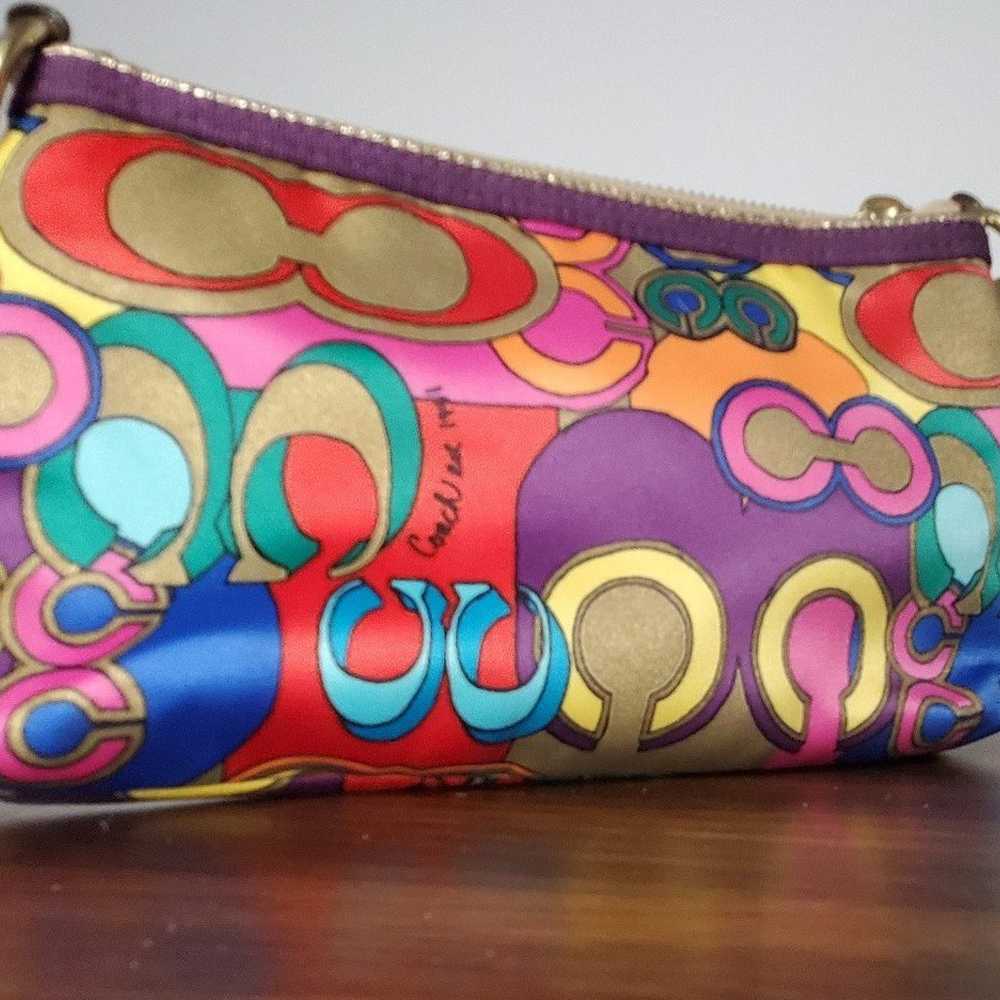 Coach vintage Wristlet Y2K SMALL COLORFUL - image 5