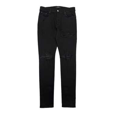 Amiri Amiri MX1 Leather Patch Jeans Black - image 1