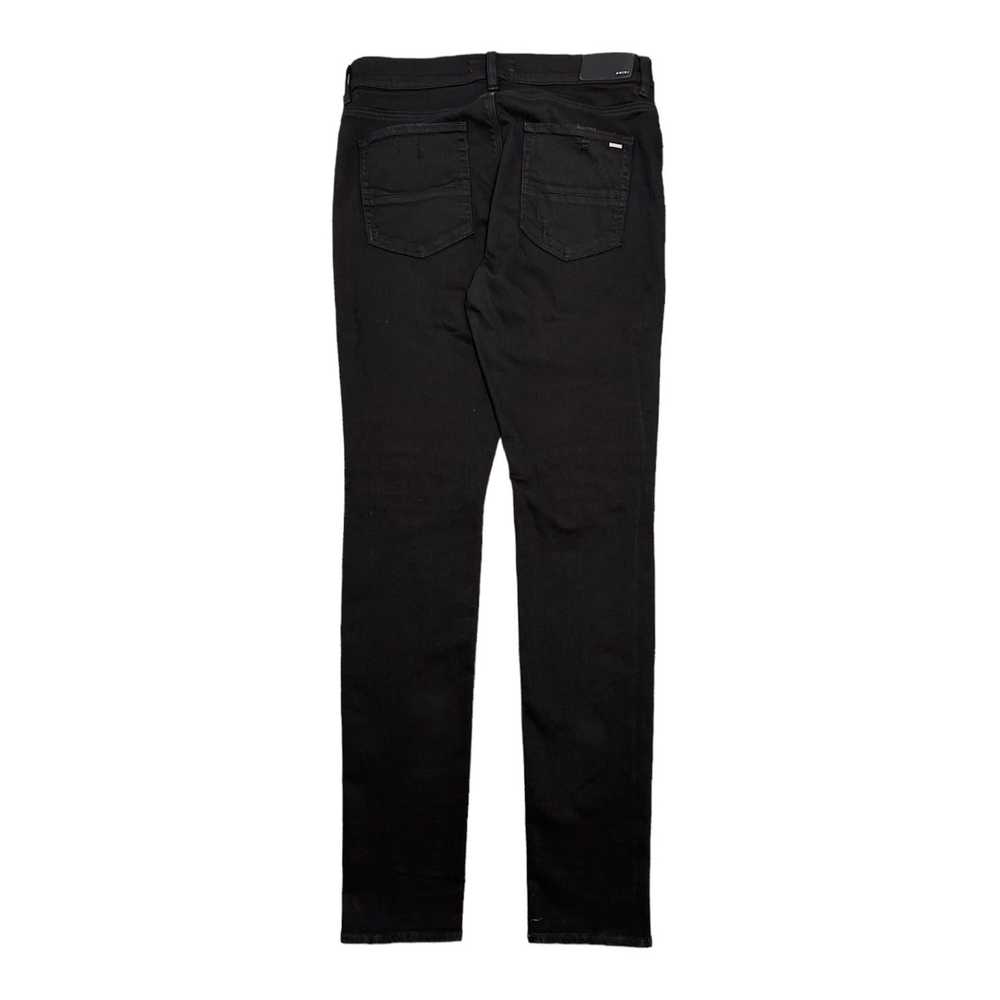 Amiri Amiri MX1 Leather Patch Jeans Black - image 2