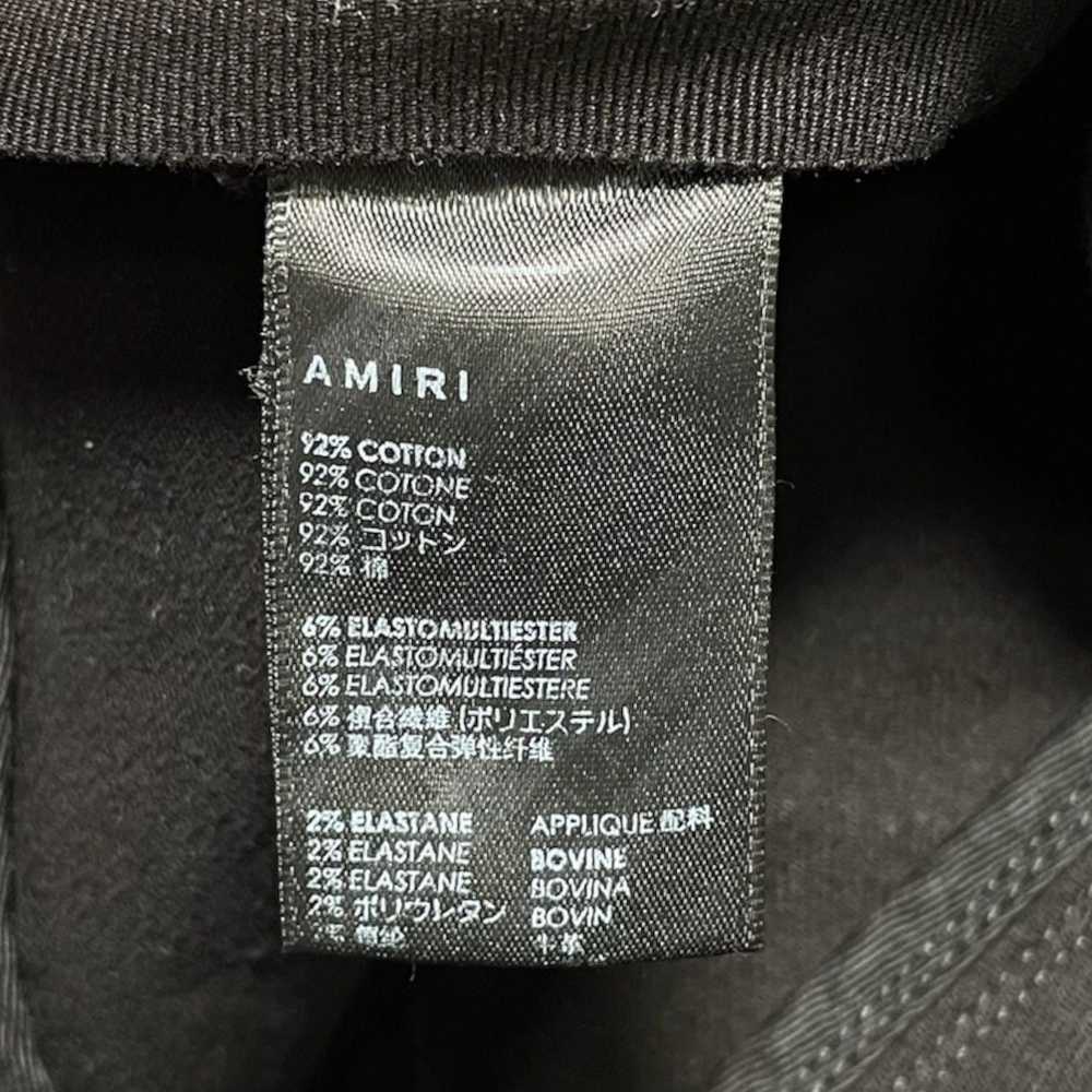 Amiri Amiri MX1 Leather Patch Jeans Black - image 5