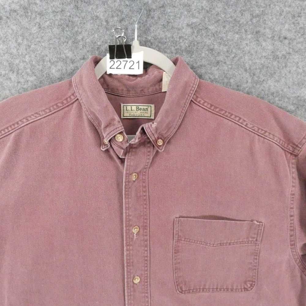 Vintage LL Bean Shirt Men Large Tall Long Sleeve … - image 2