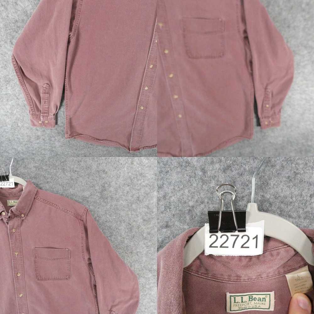 Vintage LL Bean Shirt Men Large Tall Long Sleeve … - image 4