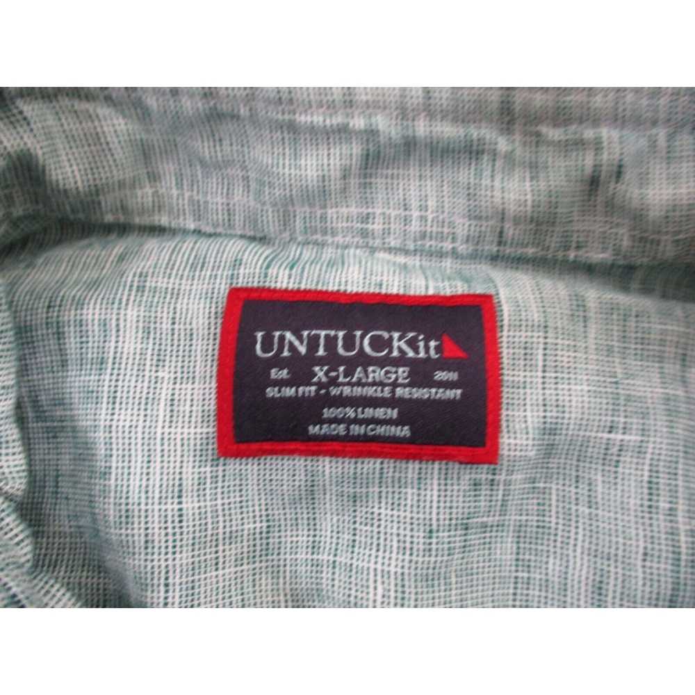 UNTUCKit UNTUCKit Shirt Mens Extra Large Green Lo… - image 3