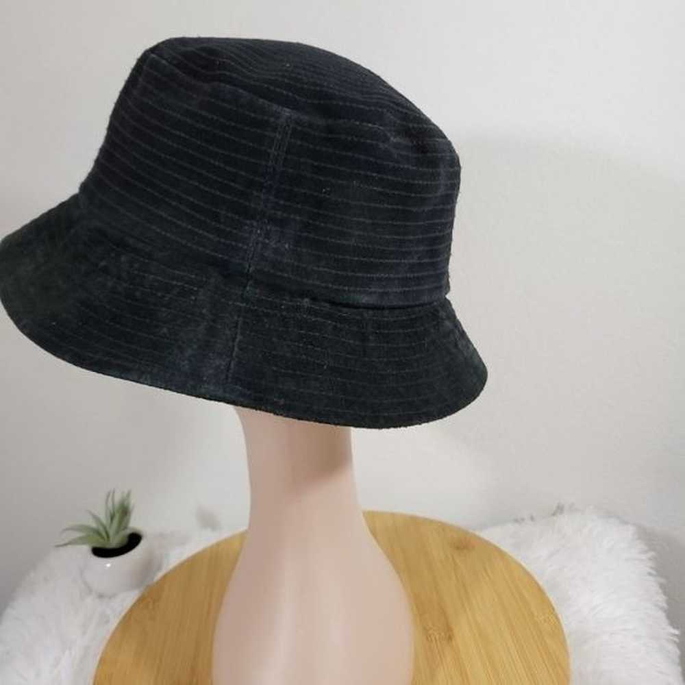 Vintage LIZ CLAIBORNE black suede leather bucket … - image 2