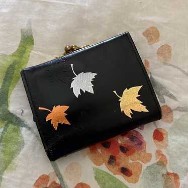 Vintage Lady Buxton Leather Leaves Wallet