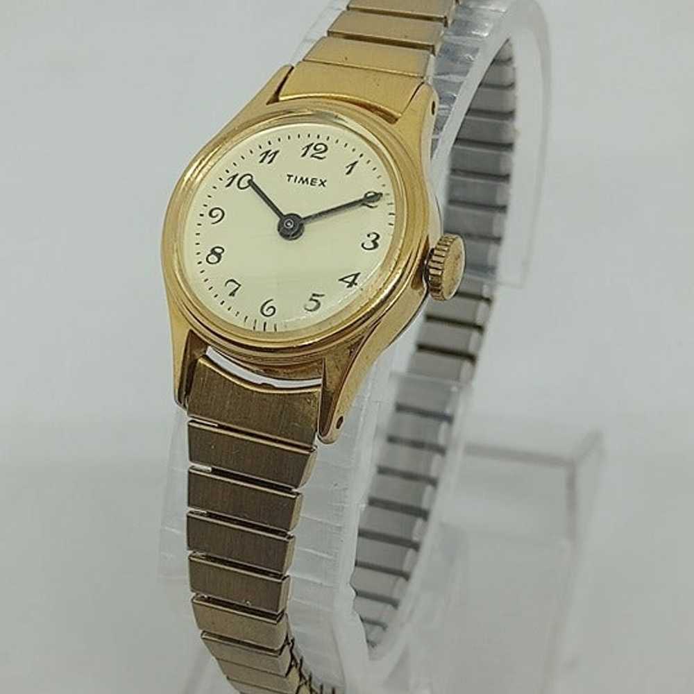 Vintage Timex Women's 21mm Manual Wind Flex Band … - image 1