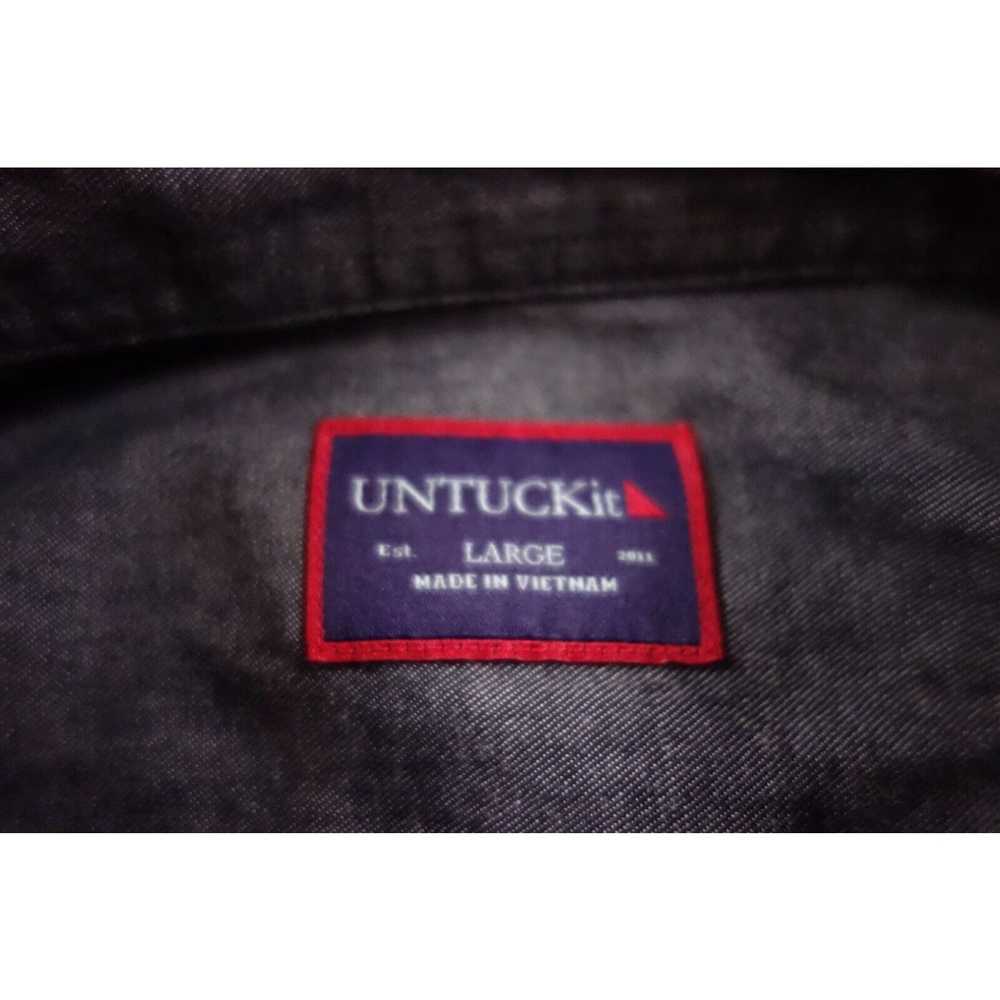 UNTUCKit UNTUCKit Shirt Mens Large Gray Button Up… - image 3