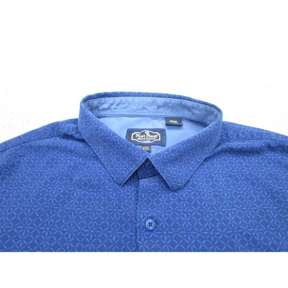 Nat Nast Nat Nast Shirt Mens 2XL Blue Button-up C… - image 3