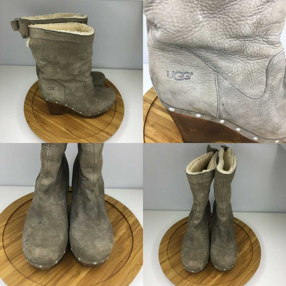 Ugg Ugg Boots Womens 7 Heel Booties Grey Ladies F… - image 4